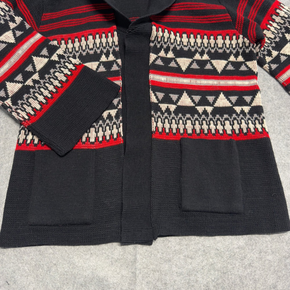 Vintage Lane Bryant Shawl Collar Cardigan Sweater Geometric Fair Isle 2X - Picture 4 of 11